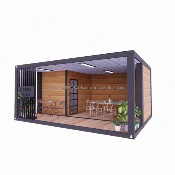 Customized Color 20ft Wooden House with Luxurious Garden Studio Flat Package