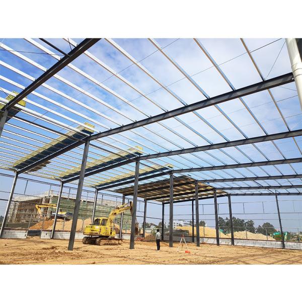 Large Span Prefab Steel Structure Hangar Factory , High Strength Metal Hangar Building