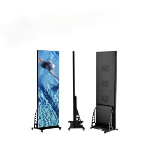 Cheap Wifi Control Poster Led Display Indoor Floor Standing HD P2.5 Full Color LED Display Screen Poster for sale
