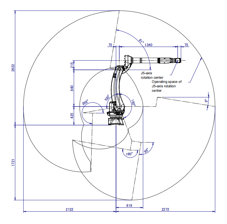 Fanuc M-20iD/12L Material Removal Load Transfer 6 Axis Industrial Welding Robots