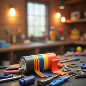 JUNYAN PVC Electrical Tape Roll Color Coding / Marking Rubber Adhesive Tape