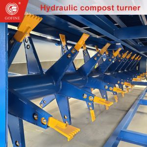 6m Wide Mixing Fermentation Organic Fertilizer Hydraulic Compost Turner