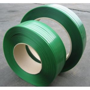 Cheap Green embossed&amp;smooth polyester strapping manufacturer for sale