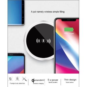 Embed Wireless Phone Charger Silver Color Beautiful Surface Lightweight