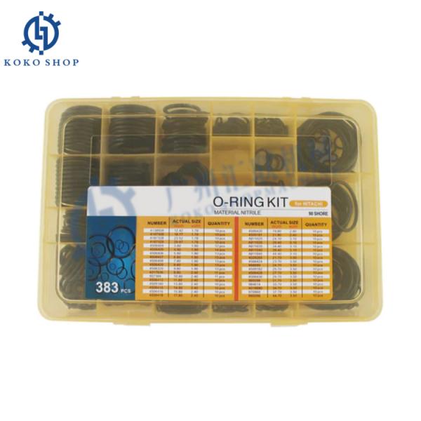 383PCS 382PCS Type O-Ring Box 90 Shore Seal Kit Fits for Hitachi EX100 EX200 EX300 Zaxis200lc Excavator