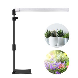 Indoor Plants Seedlings Succulents Tabletop Grow Lights With Stand Full Spectrum