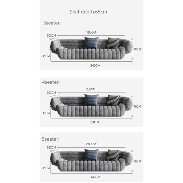 Contemporary Upholstered Sofa Chaise Sleeper Convertible Couch Sofa Sectional Gray 4 Seater