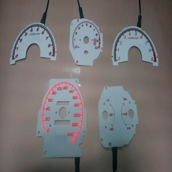 Quality high bright custom glow gauge\el gauge\car dashboard wholesale