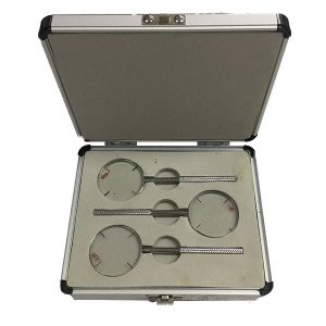 China FDA Aluminum Case -1.00 Optional Ophthalmic Glass Lens on sale