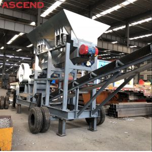 Portable Trailer Type Mobile Stone Rock Jaw Crusher Plant Machine