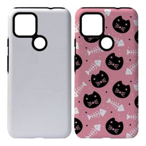 White Glossy Matte Sublimation 3D 2 In 1 Tough Phone Case For Google Pixel 8 7 6