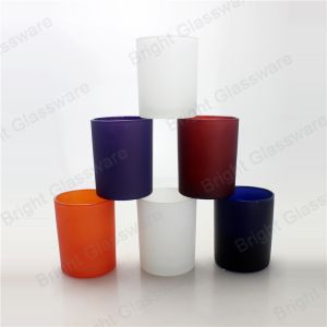 New glass candle jar with custom logo, candle holder with lid