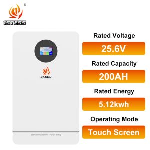 Cheap 25.6V 200Ah 5.12kWh LiFePO4 Lithium Battery for Residential ESS, &gt;98% Efficiency for sale