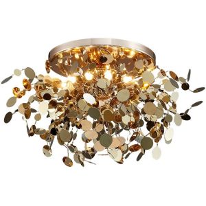 Modern Hotel Project Customized Decorative High Ceiling Luxury Stainless Steel