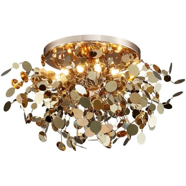 Modern Hotel Project Customized Decorative High Ceiling Luxury Stainless Steel