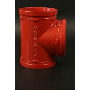 Corrosion Resistant Mechanical Grooved Tee / Easy To With Groove Type Clamps