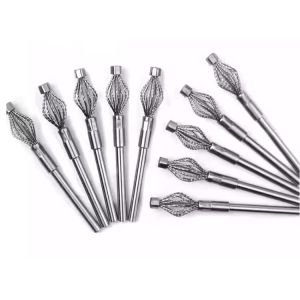 Cross Hole Power Deburring Tool Oval Head Drilling Brush Knotted