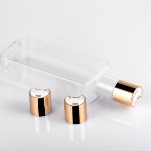300ml Disc Cap Bottle Transparent PETG Material Recycable With Gold Lid