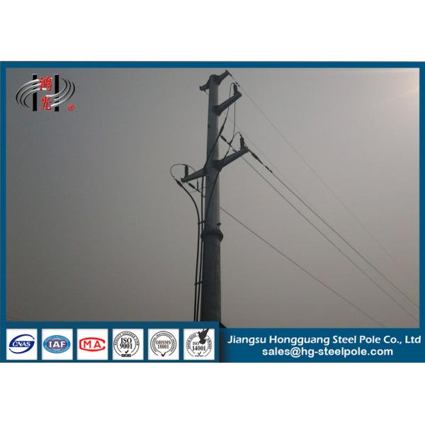 Conical Steel Transmission Pole Distribution Transformer Octagonal Electric