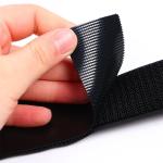 Black Injection Hook 10lbs Capacity Hook Loop Velcro Rust Resistant