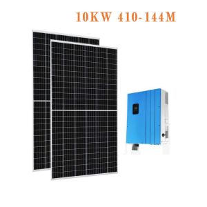 10KW Half Panel 410W 5400Pa On Grid Solar PV System With Kstar Inverter