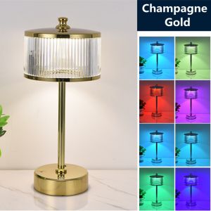 E27 RGB Acrylic LED Desk Lamp 100v Round Coloured Glass Table Lamps