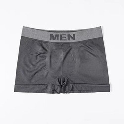 Men'S Printed Letter Underpants Mid Rise Boxer Shorts Nylon Brief Polyester
