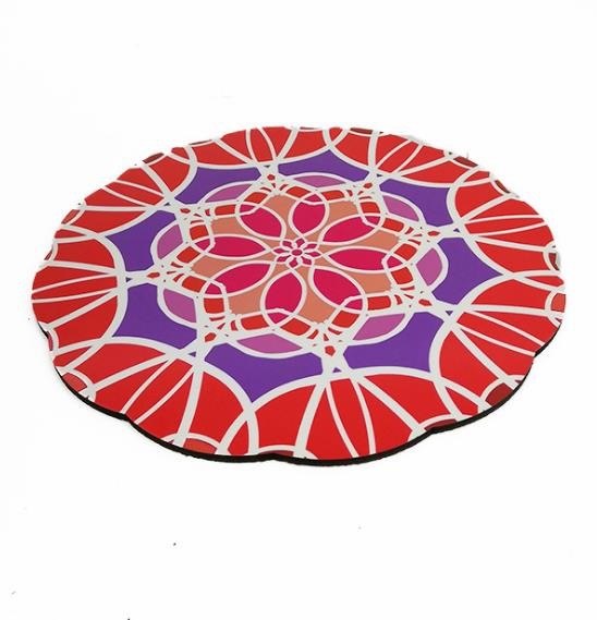 Quality 4m Thickness Lace Round Blank Sublimation Placemats wholesale
