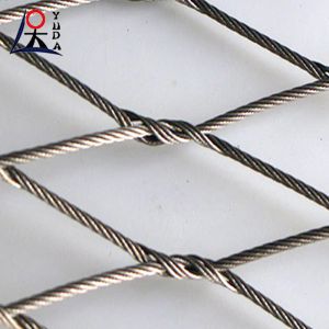 stainless steel rope wire mesh flexible safety woven net slope protection fence