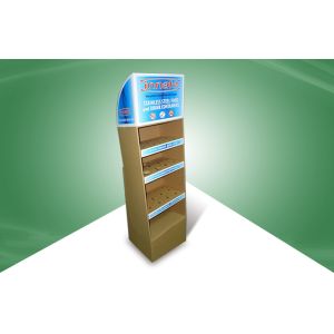 Foldable Assemble Corrugated Cardboard Store Displays For Caccum Cup