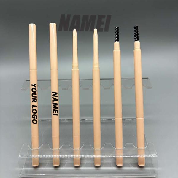 Quality Wholesale Customized Private Logo Design Double-headed Slim Tube Eyebrow Pen container with Brush from Factory wholesale