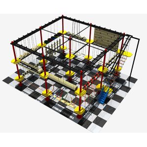 One Level Outdoor Adventure Rope Course Karabiner ODM Available