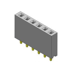 2.54mm Single Row Dip Female Header Connectors 1*2PIN To 1*40PIN H=8.50mm