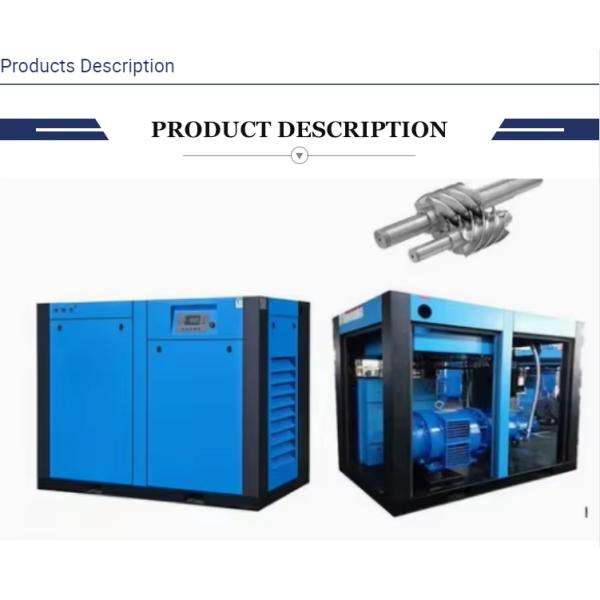 55kw Energy-Saving Industrial ElectricMotor Air Cooled/Cooling Double Rotary Screw Type AirCompressor