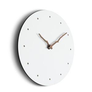 Modern Wall Clock White Round Moistureproof Large Hanging Wall Clock