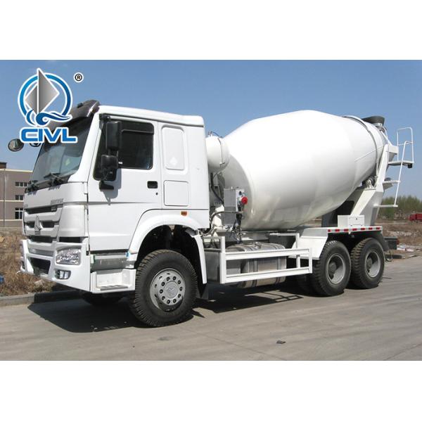6 x 4 Driving Cement Mixer Truck Concrete Mixing Equipment With 10 CBM Mixer