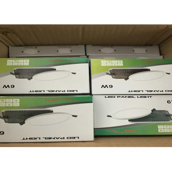 LED Slim Panel Light 6w 90mm Recessed Mounted Warm White IP20 PMMA LGP