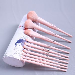 Private Label Teens 7 PCS Face Makeup Brush Rose Quartz Handle Design
