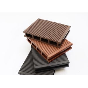 Co Extrusion Exterior WPC Decking Hollow Composite Decking Board