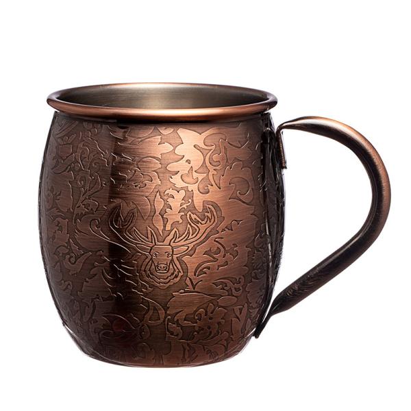 Quality Hammered Moscow Mule For Cocktails And Ice Cold Beverages wholesale