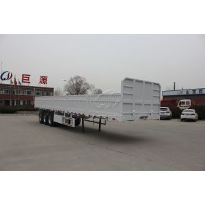 Side Board Fence Tri Axles Flatbed Detachable Sidewall Semi Trailer for Cargo