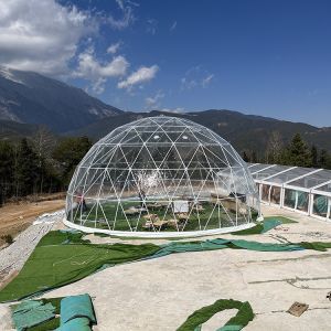 Transparent PVC Big Party Igloo Geodesic Dome Tent Wind Resistance 120km/h