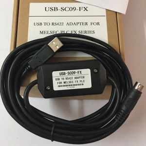 USB-SC09-FX PLC Programming Cable USB TO RS422 ADAPTER For PLC FX Series FX2N