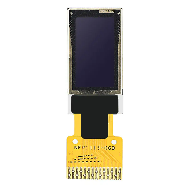 0.50 inch 48x88 Dots Micro OLED Display Module with 160 cd/m² Brightness SPI/I²C