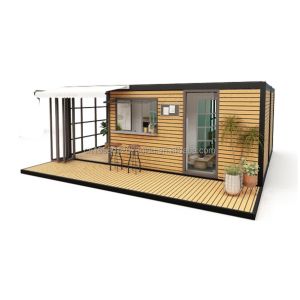 Cheap Hotel Accommodation 2024 Style Luxury Prefabricated Portable Tiny House with 50/75/100mm Wave Sandwich Panel Walls and Design for sale