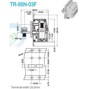 600V Through Panel Terminal Blocks Designed for High Voltage Applications