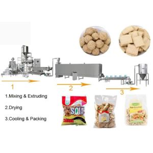 Double screw extruder machine for Soya Protein , soybean extruder machine