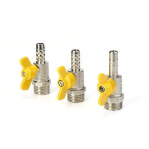 China High Temperature Shut Off Brass Gas Valve Half Inch Nickel Plating on sale