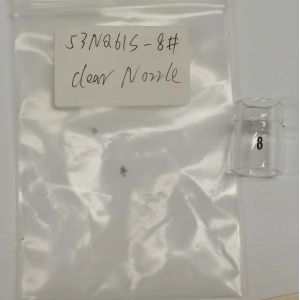 UPPERWELD 53NQ61S-8 Clear Glass Nozzle Tig Torch Accessory for Improved Gas