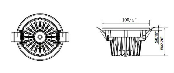 3 inch LED Downlight D5COBA